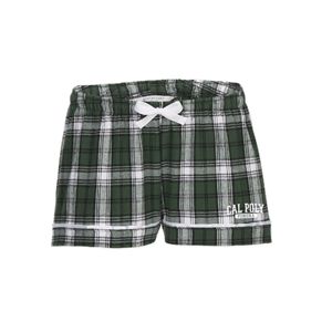 LADIES HARLEY FLANNEL SHORTS CAL POLY OVER POMONA